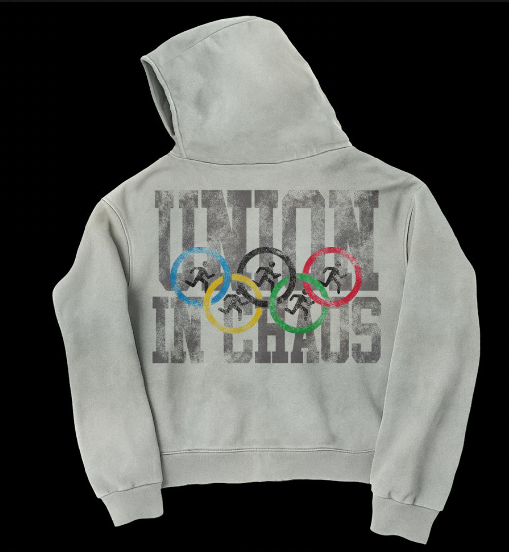 Grey Heavyweight Union In Chaos Zip Up